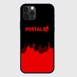 Чехол для iPhone 12 Pro Portal fire abstraction, цвет: 3D-черный