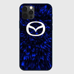 Чехол для iPhone 12 Pro Mazda blue energy, цвет: 3D-черный