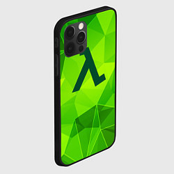 Чехол для iPhone 12 Pro Half-Life green poly, цвет: 3D-черный — фото 2