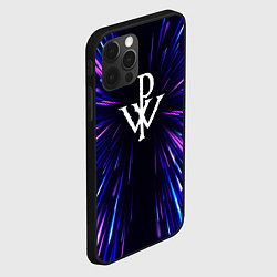 Чехол для iPhone 12 Pro Powerwolf neon energy, цвет: 3D-черный — фото 2