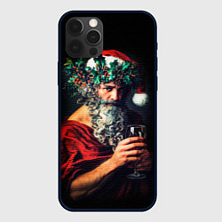 Чехол для iPhone 12 Pro Бог виноделия на Рождество, цвет: 3D-черный