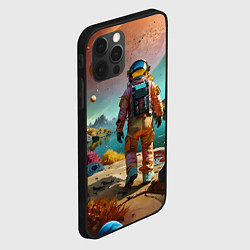 Чехол для iPhone 12 Pro Астронавт на красочной планете, цвет: 3D-черный — фото 2