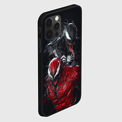 Чехол для iPhone 12 Pro Venom and Carnage, цвет: 3D-черный — фото 2
