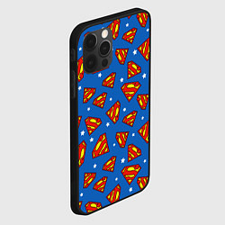 Чехол для iPhone 12 Pro Супермен паттерн, цвет: 3D-черный — фото 2