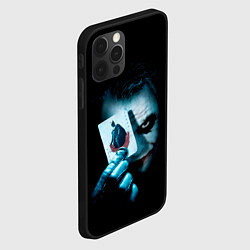Чехол для iPhone 12 Pro Джокер с картой Темный рыцарь, цвет: 3D-черный — фото 2