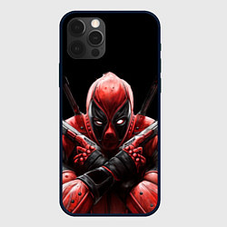 Чехол для iPhone 12 Pro Bloody Deadpool, цвет: 3D-черный