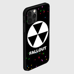 Чехол для iPhone 12 Pro Fallout конфети, цвет: 3D-черный — фото 2