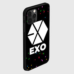 Чехол для iPhone 12 Pro Exo конфети, цвет: 3D-черный — фото 2