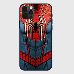 Чехол для iPhone 12 Pro Классический костюм человека паука, цвет: 3D-черный