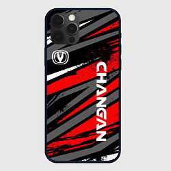 Чехол для iPhone 12 Pro Changan - Red sport, цвет: 3D-черный