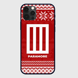 Чехол для iPhone 12 Pro Новогодний Paramore, цвет: 3D-черный