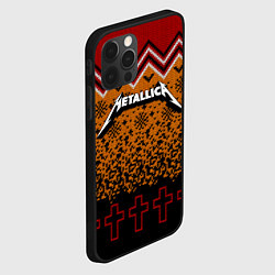 Чехол для iPhone 12 Pro Metallica christmas ugly sweater, цвет: 3D-черный — фото 2