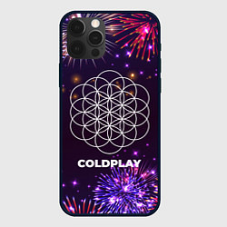 Чехол для iPhone 12 Pro Праздничный Coldplay, цвет: 3D-черный