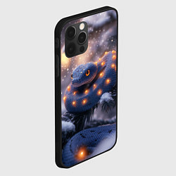 Чехол для iPhone 12 Pro Темная змея в фонариках, цвет: 3D-черный — фото 2