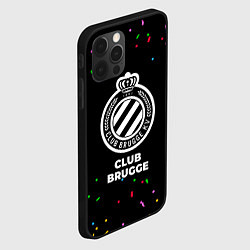 Чехол для iPhone 12 Pro Club Brugge конфети, цвет: 3D-черный — фото 2