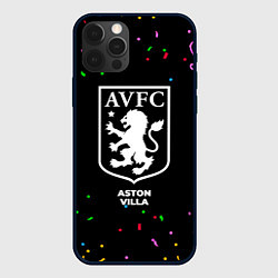 Чехол для iPhone 12 Pro Aston Villa конфети, цвет: 3D-черный