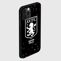 Чехол для iPhone 12 Pro Aston Villa конфети, цвет: 3D-черный — фото 2