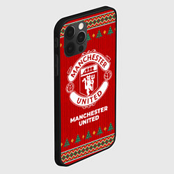 Чехол для iPhone 12 Pro Manchester United new year, цвет: 3D-черный — фото 2