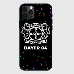 Чехол для iPhone 12 Pro Bayer 04 конфети, цвет: 3D-черный