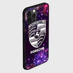 Чехол для iPhone 12 Pro Праздничный Porsche, цвет: 3D-черный — фото 2