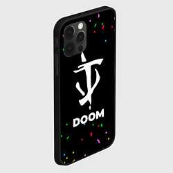 Чехол для iPhone 12 Pro Doom конфети, цвет: 3D-черный — фото 2