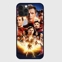 Чехол для iPhone 12 Pro Персонажи Человек паук нет пути домой, цвет: 3D-черный