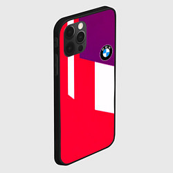 Чехол для iPhone 12 Pro BMW geometry sport, цвет: 3D-черный — фото 2