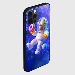 Чехол для iPhone 12 Pro Homer Simpson is a brave astronaut, цвет: 3D-черный — фото 2