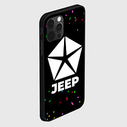 Чехол для iPhone 12 Pro Jeep конфети, цвет: 3D-черный — фото 2