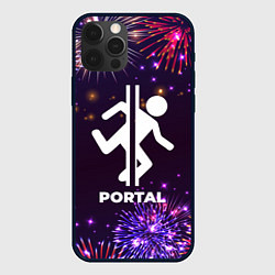 Чехол для iPhone 12 Pro Праздничный Portal, цвет: 3D-черный