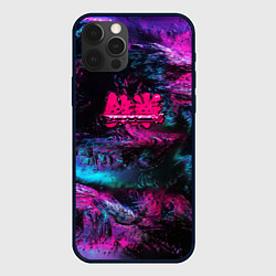 Чехол для iPhone 12 Pro Tekken neon colors, цвет: 3D-черный