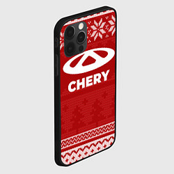 Чехол для iPhone 12 Pro Новогодний Chery, цвет: 3D-черный — фото 2