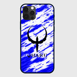 Чехол для iPhone 12 Pro Quake огненные краски, цвет: 3D-черный