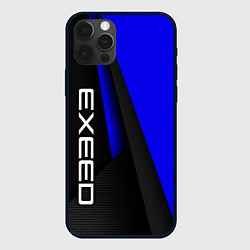 Чехол для iPhone 12 Pro Exeed - синий технологический, цвет: 3D-черный