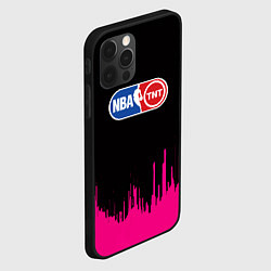 Чехол для iPhone 12 Pro NBA розовые краски, цвет: 3D-черный — фото 2