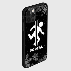 Чехол для iPhone 12 Pro Снежный Portal, цвет: 3D-черный — фото 2