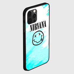 Чехол для iPhone 12 Pro Nirvana rock music color, цвет: 3D-черный — фото 2