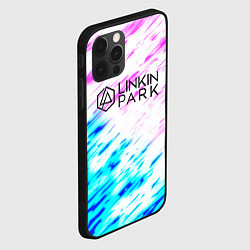 Чехол для iPhone 12 Pro Linkin park rock краски, цвет: 3D-черный — фото 2