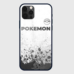 Чехол iPhone 12 Pro Pokemon - white gradient посередине