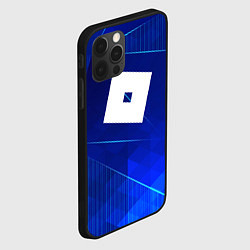 Чехол для iPhone 12 Pro Roblox blue poly, цвет: 3D-черный — фото 2