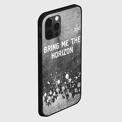 Чехол для iPhone 12 Pro Bring Me the Horizon - grey gradient посередине, цвет: 3D-черный — фото 2