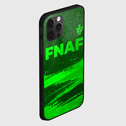 Чехол для iPhone 12 Pro FNAF - green gradient посередине, цвет: 3D-черный — фото 2