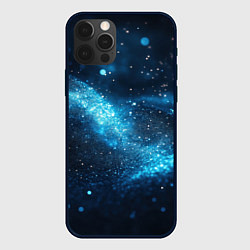 Чехол для iPhone 12 Pro Синяя пыльца - текстура, цвет: 3D-черный