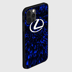 Чехол для iPhone 12 Pro Lexus blue energy, цвет: 3D-черный — фото 2