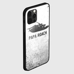 Чехол для iPhone 12 Pro Papa Roach - white gradient, цвет: 3D-черный — фото 2