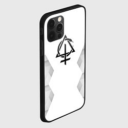 Чехол для iPhone 12 Pro Behemoth white poly, цвет: 3D-черный — фото 2