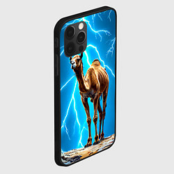 Чехол для iPhone 12 Pro Верблюд и удар молнии, цвет: 3D-черный — фото 2