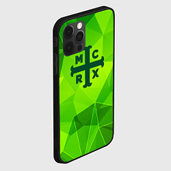 Чехол для iPhone 12 Pro My Chemical Romance green poly, цвет: 3D-черный — фото 2