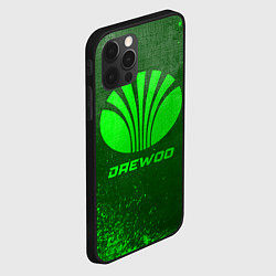 Чехол для iPhone 12 Pro Daewoo - green gradient, цвет: 3D-черный — фото 2