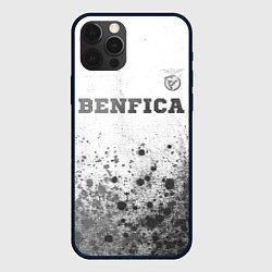 Чехол для iPhone 12 Pro Benfica - white gradient посередине, цвет: 3D-черный